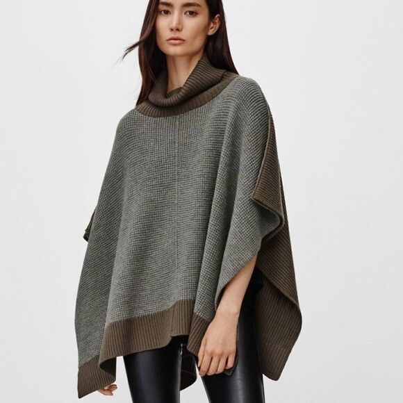 Aritzia Wilfred Free Wellsh Sweater Poncho Size XXS/XS - Picture 4 of 4